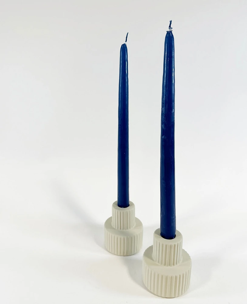 Patrician Taper Candles -Blue