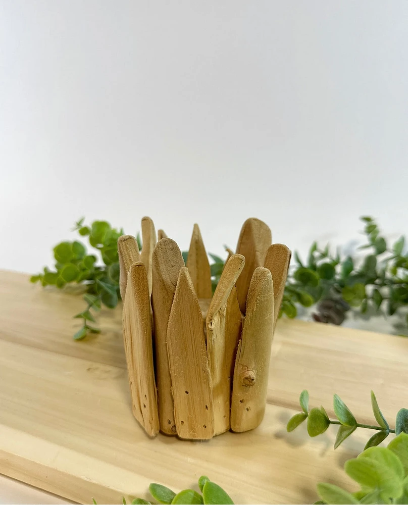 Driftwood T-Light Candle Holder