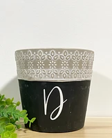 Monogrammed Pots