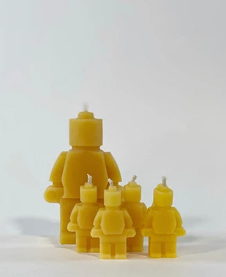 S/5 Beeswax Candles -Lego