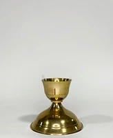 Bola Brass Candle Holder