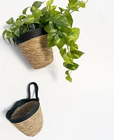 S/2 Wall Hanging Jute Baskets