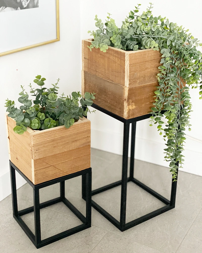 Lined Boxed Planters