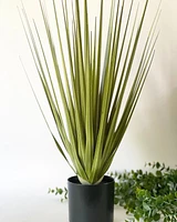 Faux Potted Grass -Green