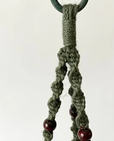 Lori Beaded Macrame -Green