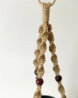 Lori Beaded Macrame -Natural