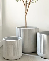 Cement Vertical Score Planters