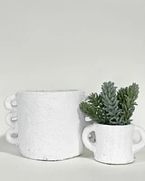 Cleo Plant Pot -White