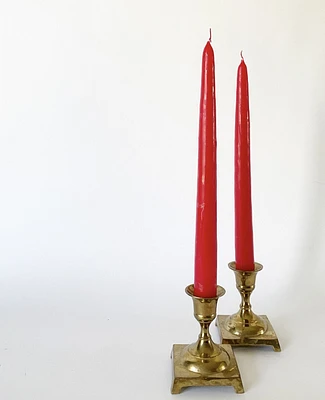 Patrician Taper Candle 10” -Red