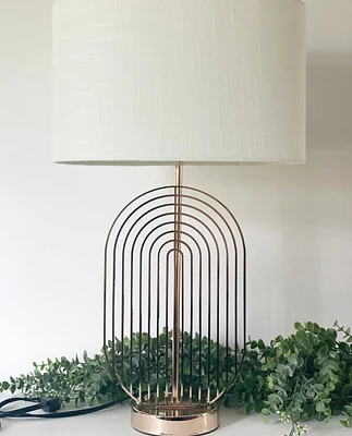 Pansy Rose Gold Table Lamp