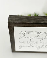 "Sweet Dreams" Chalked Sign