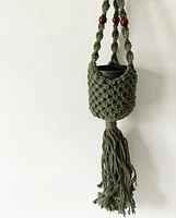 Lori Beaded Macrame -Green