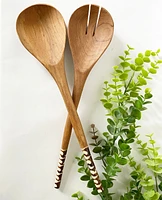 Handcrafted Salad Server Sets