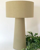 Olive Linen Table Lamp