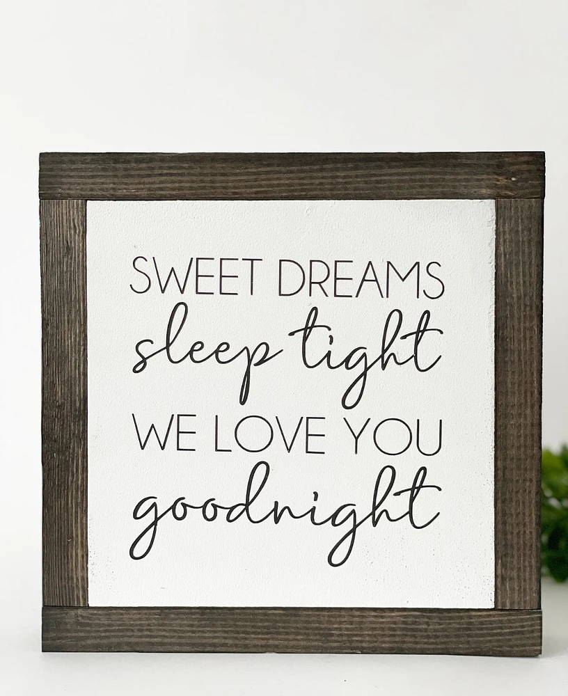 "Sweet Dreams" Chalked Sign