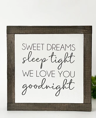 "Sweet Dreams" Chalked Sign