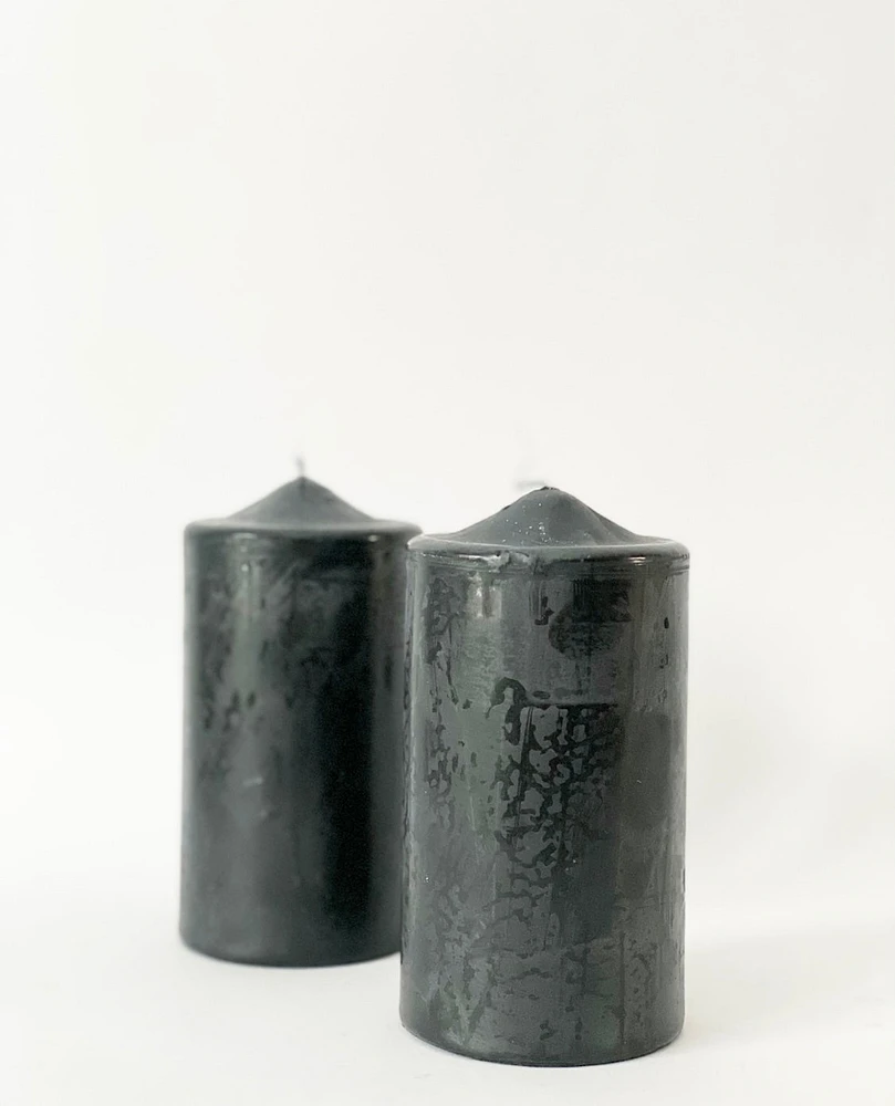 Black Pillar Candle