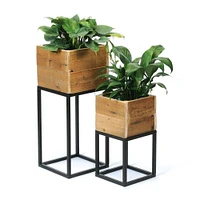 Lined Boxed Planters