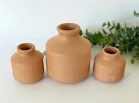 Kos Terracotta Bottle Vases