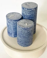 Blue Pillar Candles