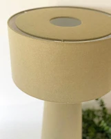 Olive Linen Table Lamp