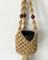 Lori Beaded Macrame -Natural