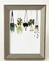 KA Framed Hanging Plants Print