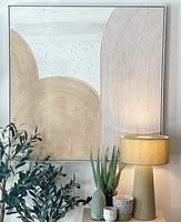 Olive Linen Table Lamp