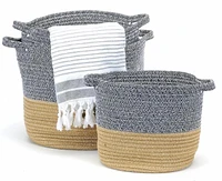 Blue Heather Jute Baskets