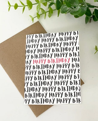 KK Happy Birthday Card