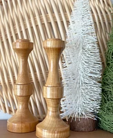 Wooden Taper Candle Stick Sets