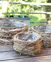 Nest Lined Planters S/3