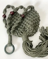 Lori Beaded Macrame -Green