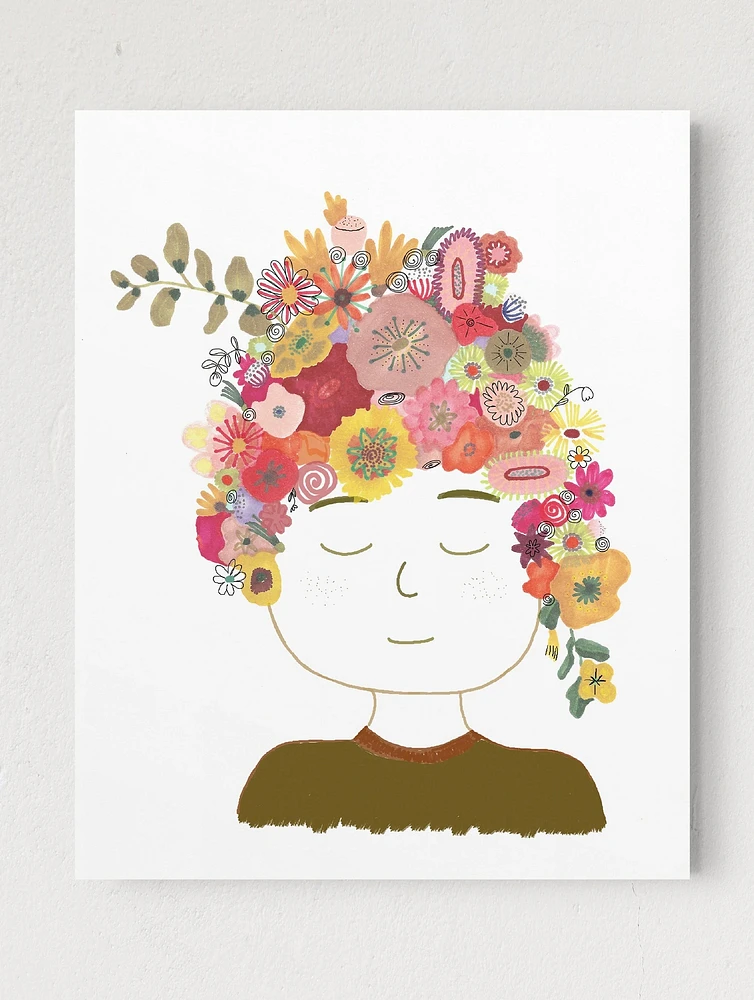 Floral Lady Art Print