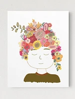 Floral Lady Art Print