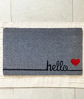 Hello Heart Door Mat