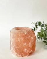 Himalayan Salt Rock T-light Holders