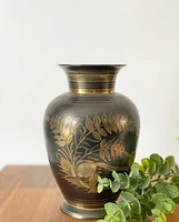 Etched Brass Vases