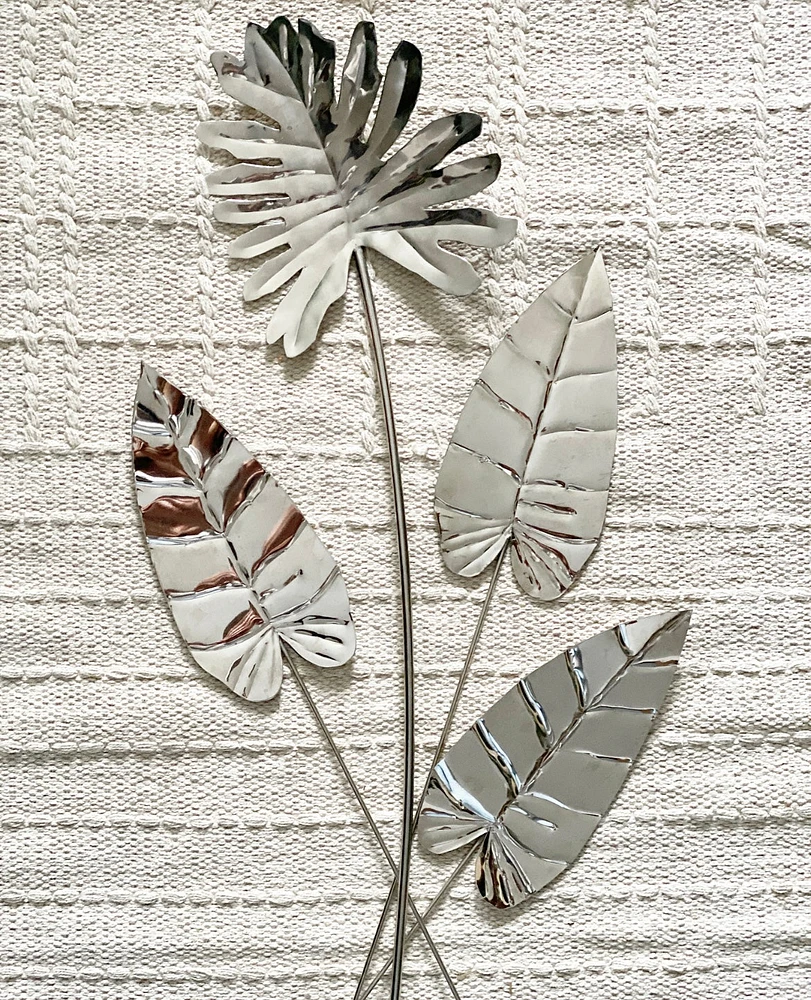 S/4 Metallic Leaf Stems