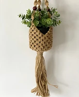 Lori Beaded Macrame -Natural