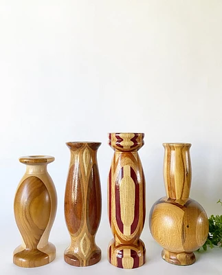 Wooden Vases