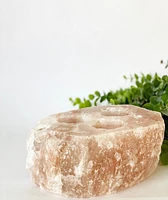 Himalayan Salt Rock T-light Holders