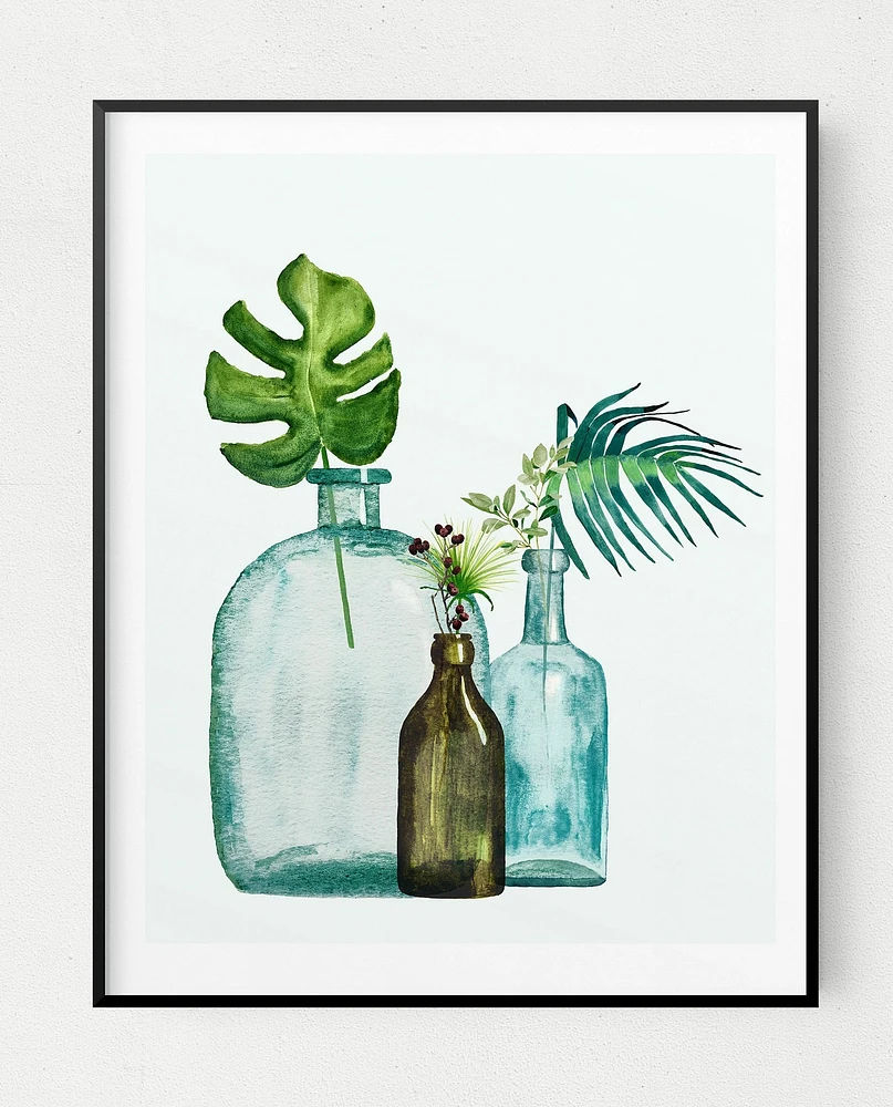 Bottled Leaves Art Print