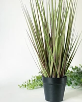 Faux Potted Grass -Two Toned