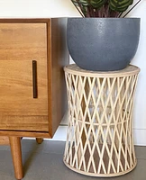 Cross Bamboo Stool