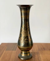 Etched Brass Vases