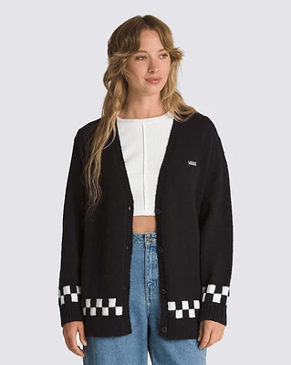 Suéteres Lowcheck Ii Cardigan Negro