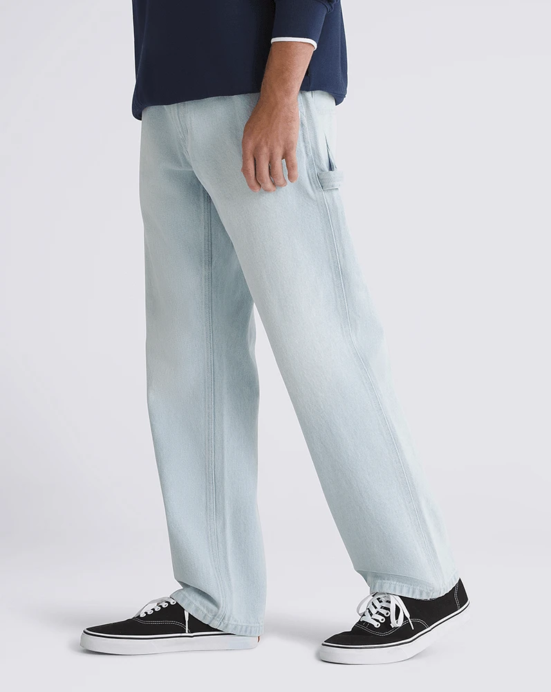 Pantalones Drill Chore Relaxed Carpenter Denim Look Azul