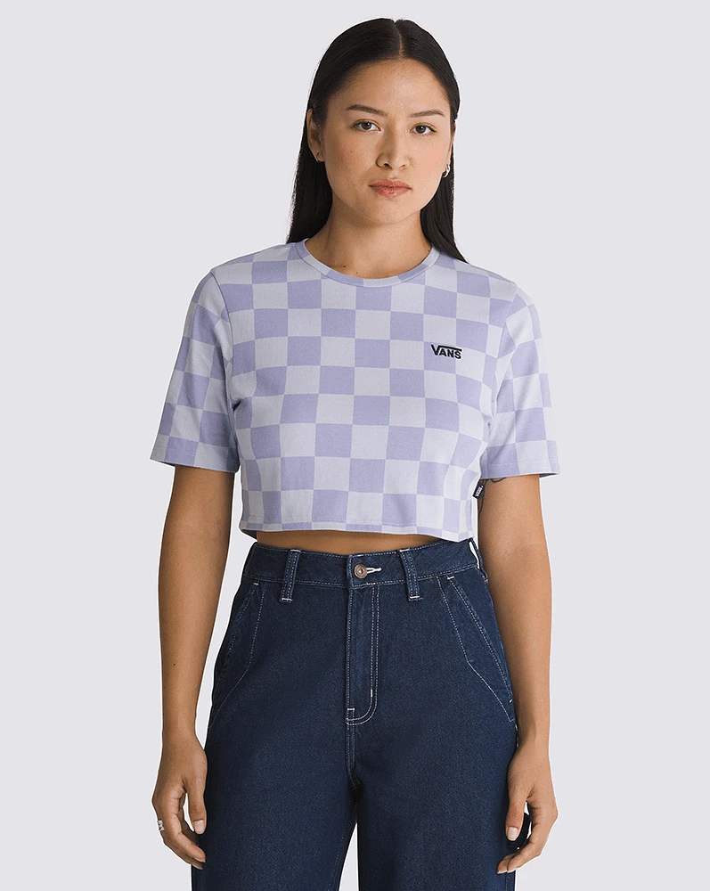 Playeras Checker Crew Crop Ii VCD Morado