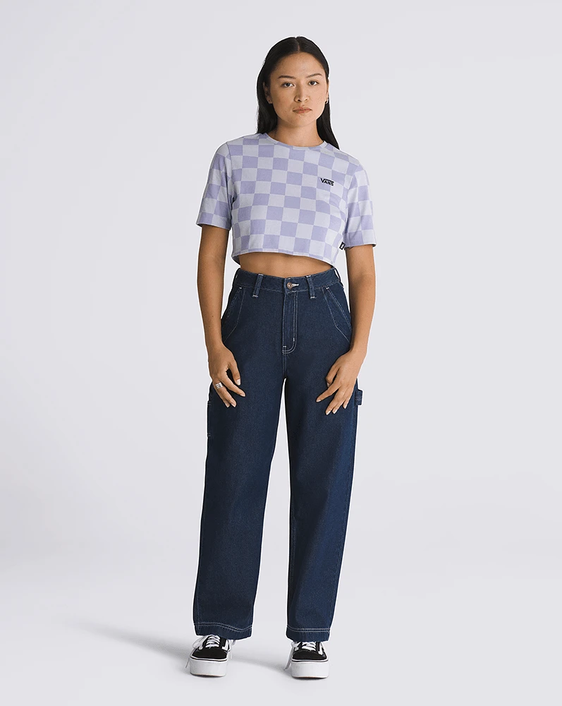 Playeras Checker Crew Crop Ii VCD Morado